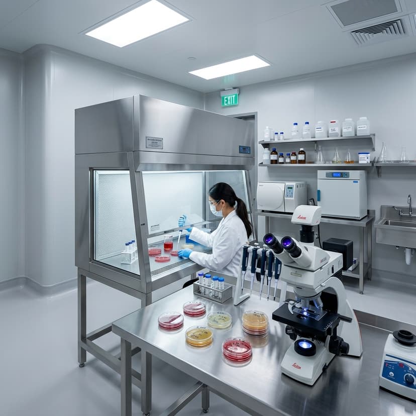 Functional microbiology testing laboratory