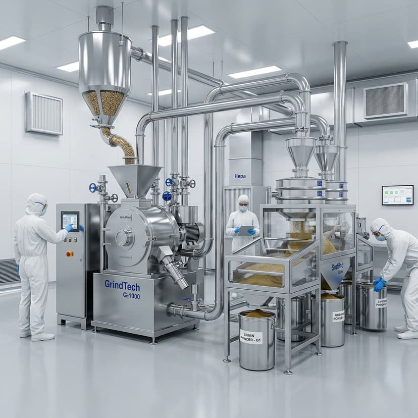 Hygienic food processing plant with segregated production zones